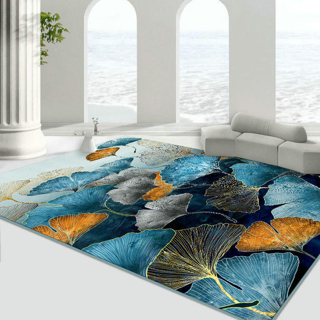 Washable Carpet Dark Color Area Rug Soft Large Rugs for Living Room Bedroom Office Decor Carpets