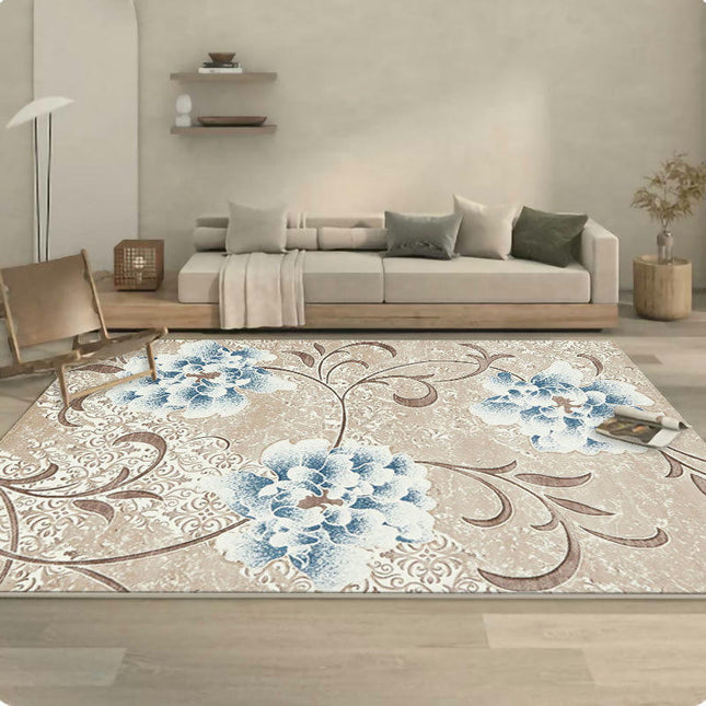 Plants Floral Area Rugs Washable Carpet Color Area Rug Soft Large Rugs for Living Room Decor Carpets