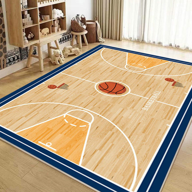 Football Field Area Rug Non-Slip Washable Rugs Carpets for Living Room