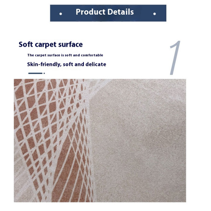 Soft Colorful Living Room Bedroom Rug Abstract Washable Area Rug Non Slip Modern Accent Rug