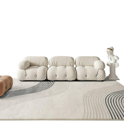 Modern Large Area Rug Lines Non Slip Rugs Soft Indoor Area Rug for Living Room Bedroom