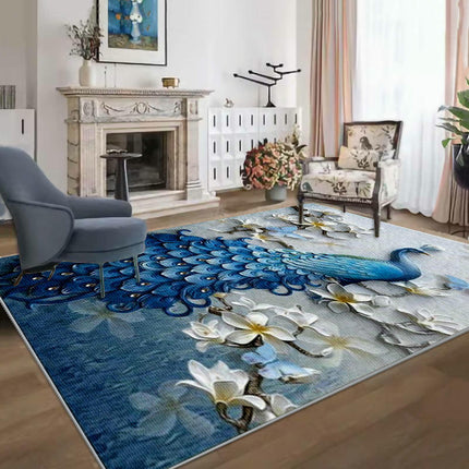Floral Non Slip Rugs Colorful Modern Large Area Rug Soft Indoor Area Rug for Living Room Bedroom