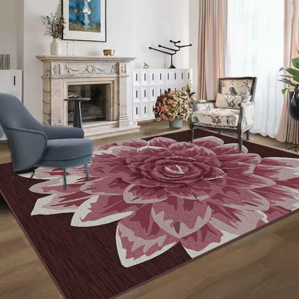 Floral Non Slip Rugs Colorful Modern Large Area Rug Soft Indoor Area Rug for Living Room Bedroom