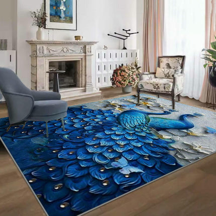 Floral Non Slip Rugs Colorful Modern Large Area Rug Soft Indoor Area Rug for Living Room Bedroom