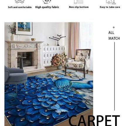 Floral Non Slip Rugs Colorful Modern Large Area Rug Soft Indoor Area Rug for Living Room Bedroom