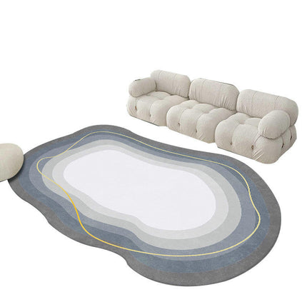 Irregular Shaped Rug Rugs for Living Room Bedroom Modern Abstract Carpets for Home Decor