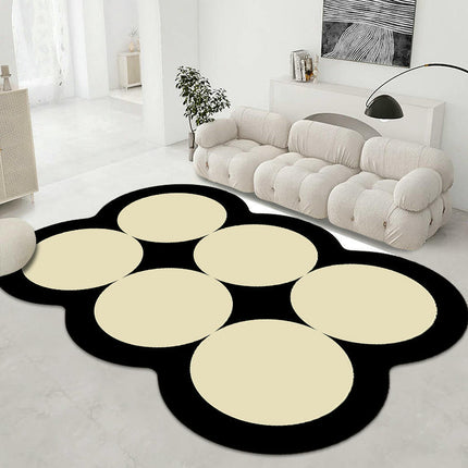 Irregular Shaped Rug Rugs for Living Room Bedroom Modern Abstract Carpets for Home Decor