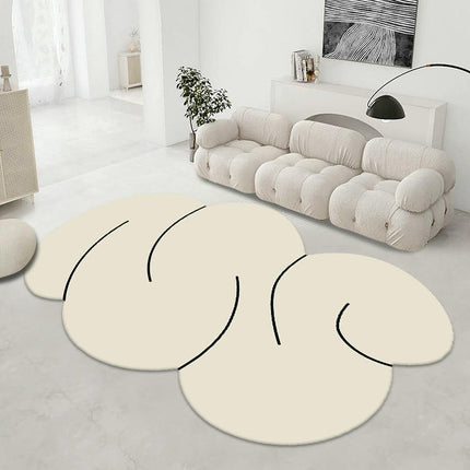 Irregular Shaped Rug Rugs for Living Room Bedroom Modern Abstract Carpets for Home Decor