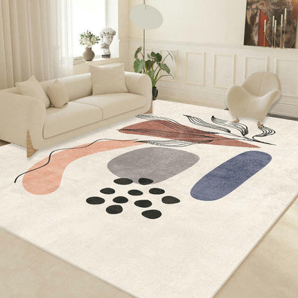 Modern Cream Carpet for Home Decor Lines Rug Rugs for Living Room Bedroom