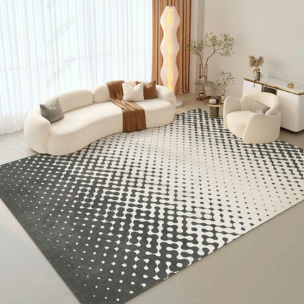 Modern Black and White Checkered Carpets Living Room Rug Indoor Floor Carpet
