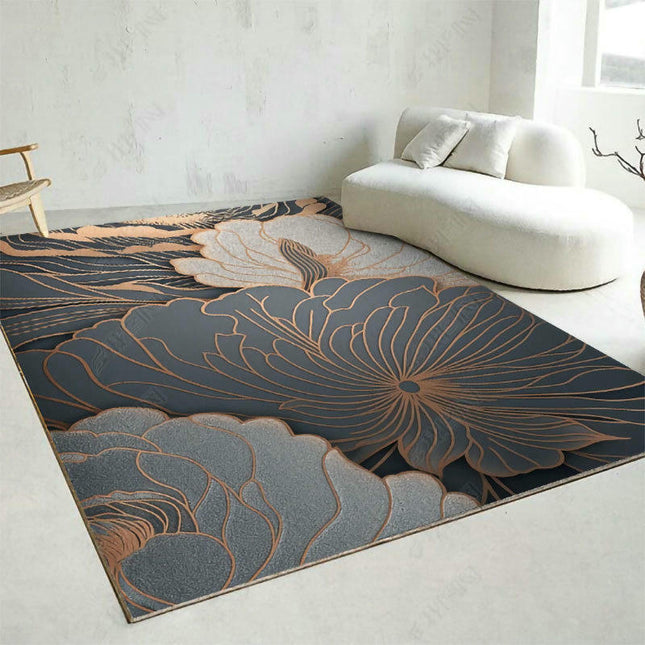 Area Rug,Ink Decor Rugs,Living Room Non Slip Washable Carpet Abstract Art Rugs And Carpet