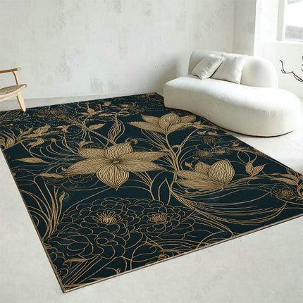 Area Rug,Ink Decor Rugs,Living Room Non Slip Washable Carpet Abstract Art Rugs And Carpet