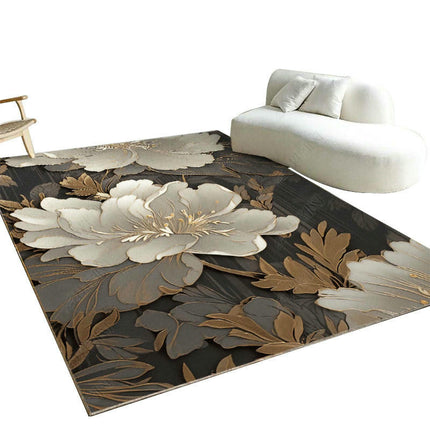 Area Rug,Ink Decor Rugs,Living Room Non Slip Washable Carpet Abstract Art Rugs And Carpet