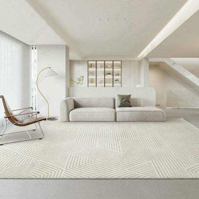 Cream Rugs And Carpet,Area Rug Checkered Decor Rugs,Living Room Non Slip Washable Carpet