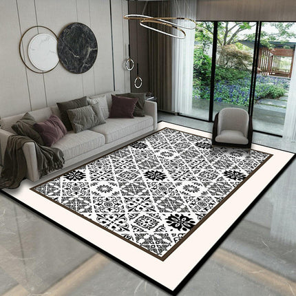 Modern Floral Rugs And Carpet,Area Rug Decor Rugs,Non Slip Washable Living Room Carpet