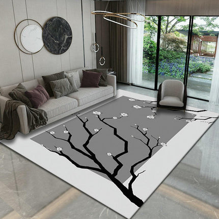 Modern Floral Rugs And Carpet,Area Rug Decor Rugs,Non Slip Washable Living Room Carpet