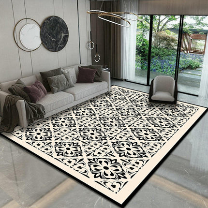 Modern Floral Rugs And Carpet,Area Rug Decor Rugs,Non Slip Washable Living Room Carpet