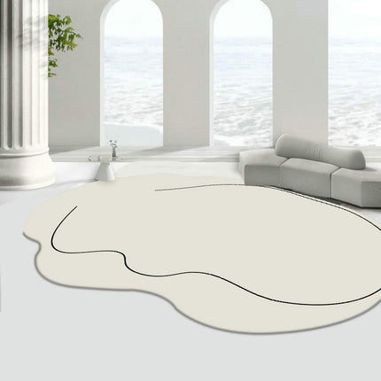 Modern Irregular Area Rug,Decor Rugs Non Slip Washable Living Room Carpet Rugs And Carpet