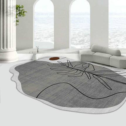 Modern Irregular Area Rug,Decor Rugs Non Slip Washable Living Room Carpet Rugs And Carpet
