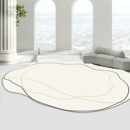 Modern Irregular Area Rug,Decor Rugs Non Slip Washable Living Room Carpet Rugs And Carpet