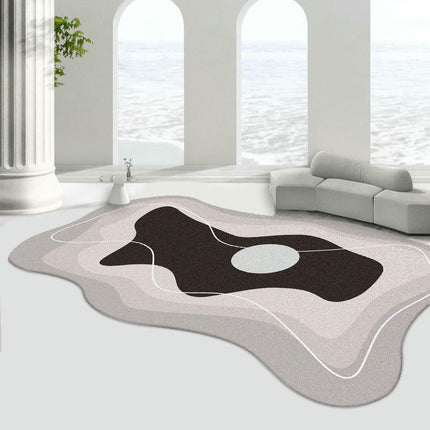 Modern Irregular Area Rug,Decor Rugs Non Slip Washable Living Room Carpet Rugs And Carpet