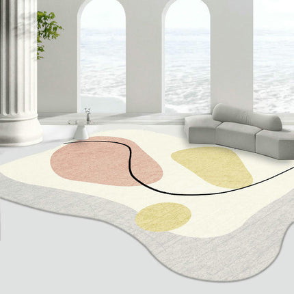 Modern Irregular Area Rug,Decor Rugs Non Slip Washable Living Room Carpet Rugs And Carpet