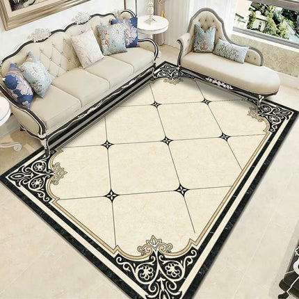 Rugs And Carpet Abstract Marble Modern Simple Area Rug for Living Room Bedroom Carpet