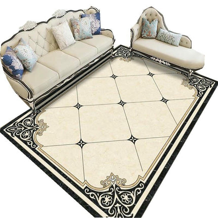 Rugs And Carpet Abstract Marble Modern Simple Area Rug for Living Room Bedroom Carpet