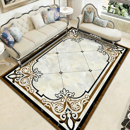 Rugs And Carpet Abstract Marble Modern Simple Area Rug for Living Room Bedroom Carpet