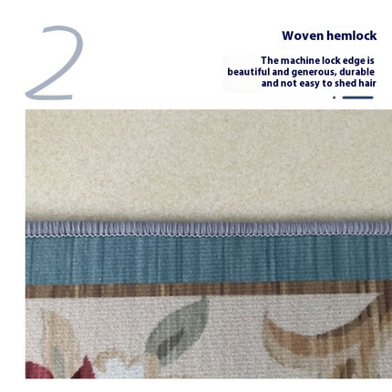 European Area Rug for Living Room Large Carpet-Washable Vintage Rugs for Bedroom 1