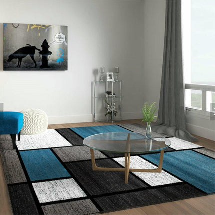 Large Carpet-Geometric Area Rug for Living Room Washable Modern Rugs for Bedroom