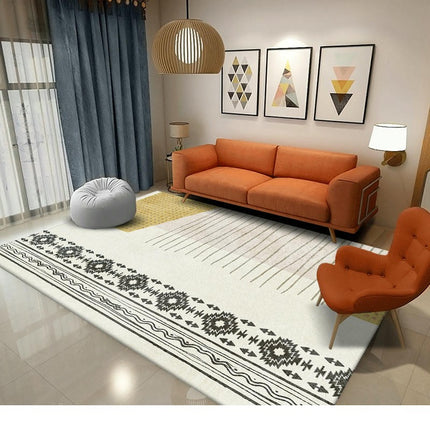 Light Luxury Large Area Rugs for Living Room-Colorful Area Rug for Bedroom Washable Rugs