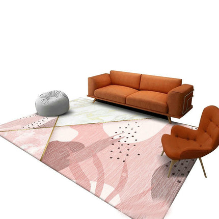 Light Luxury Large Area Rugs for Living Room-Colorful Area Rug for Bedroom Washable Rugs