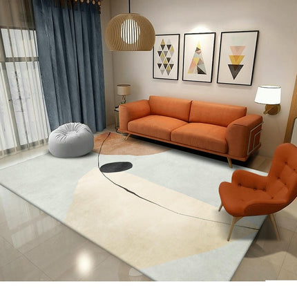 Light Luxury Large Area Rugs for Living Room-Colorful Area Rug for Bedroom Washable Rugs
