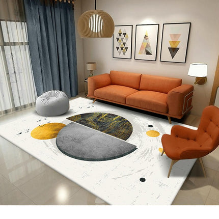 Light Luxury Large Area Rugs for Living Room-Colorful Area Rug for Bedroom Washable Rugs