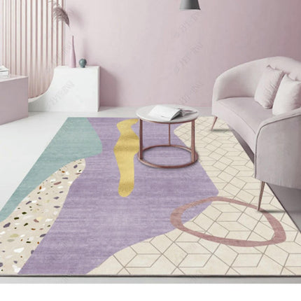 Modern Abstract Colorful Indoor Area Rug-Living Room, Bedroom, Dining Room, and Kitchen