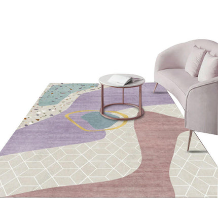 Modern Abstract Colorful Indoor Area Rug-Living Room, Bedroom, Dining Room, and Kitchen