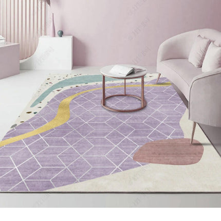 Modern Abstract Colorful Indoor Area Rug-Living Room, Bedroom, Dining Room, and Kitchen