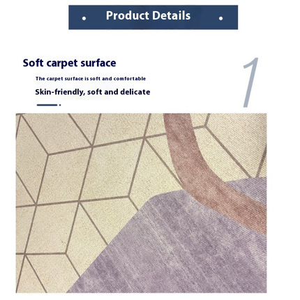 Modern Abstract Colorful Indoor Area Rug-Living Room, Bedroom, Dining Room, and Kitchen
