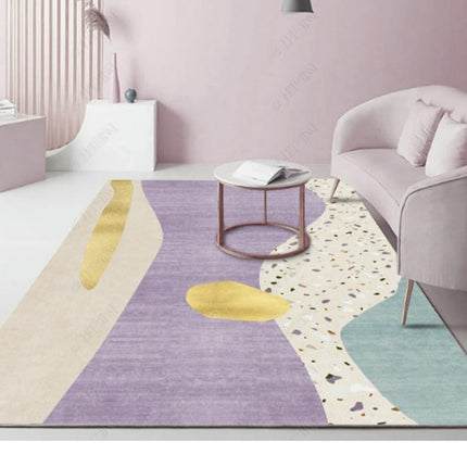 Modern Abstract Colorful Indoor Area Rug-Living Room, Bedroom, Dining Room, and Kitchen