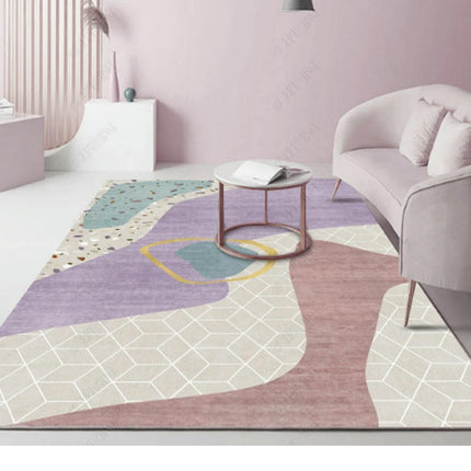 Modern Abstract Colorful Indoor Area Rug-Living Room, Bedroom, Dining Room, and Kitchen