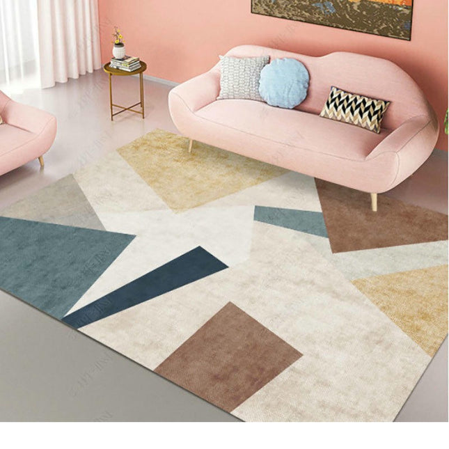Indoor Colorful Area Rug Modern Geometric Rug And Carpet Large Area Rugs for Living Room