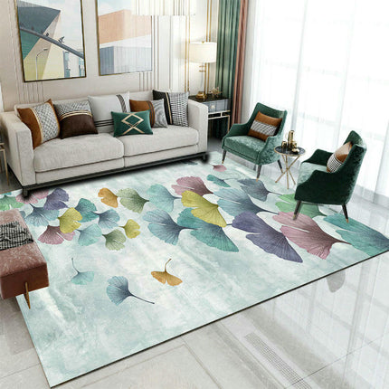 Large Geometric Floor Carpet for Indoor Office Dining Room, Abstract Home Decor Non-Shedding