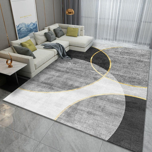 Abstract Geometric Area Rug for Living Room Bedroom, Large Floor Carpet with Non-Slip for Indoor 1