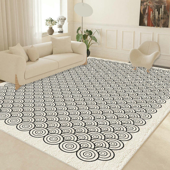 Large Floor Carpet Dirt-resistant and Non-slip for Indoor Geometric Area Rug for Living Room Bedroom