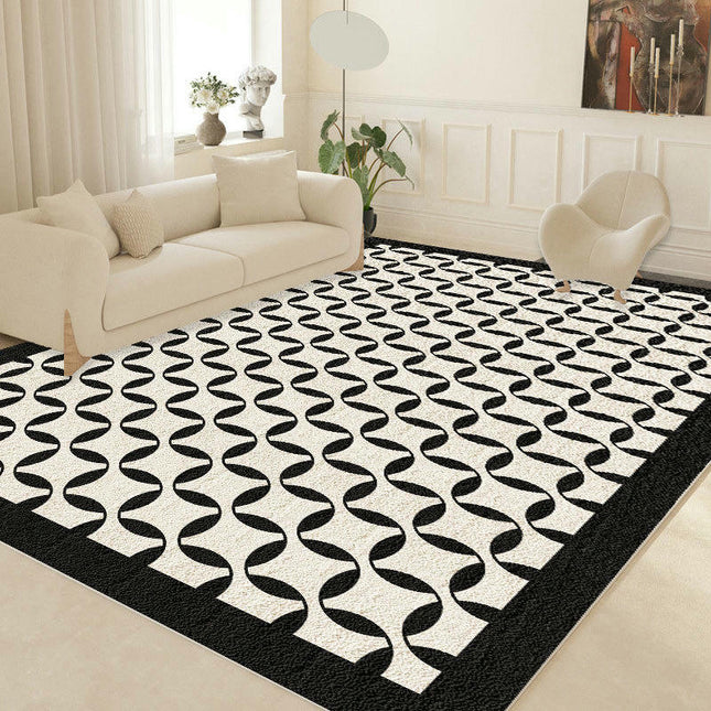 Large Floor Carpet Dirt-resistant and Non-slip for Indoor Geometric Area Rug for Living Room Bedroom