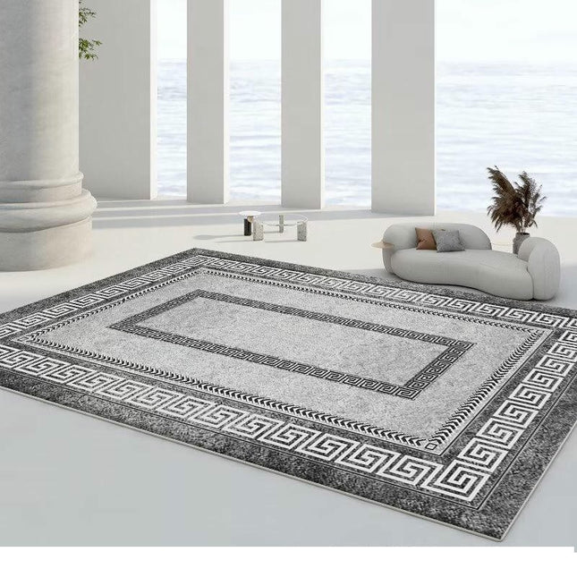 Modern Simple Non-Slip Low Pile Machine Washable Area Rug for Bedroom Area Rug Living Room Rugs