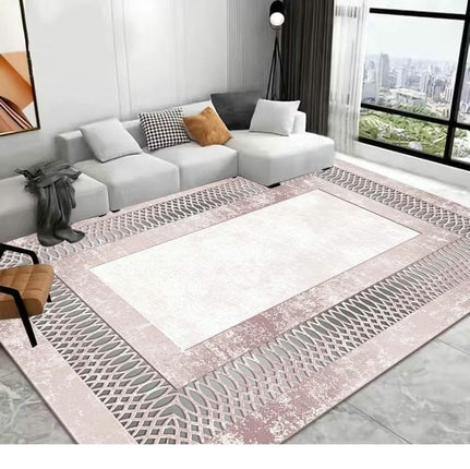 Modern Simple Non-Slip Low Pile Machine Washable Area Rug for Bedroom Area Rug Living Room Rugs 1