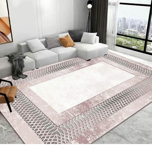 Modern Simple Non-Slip Low Pile Machine Washable Area Rug for Bedroom Area Rug Living Room Rugs 1