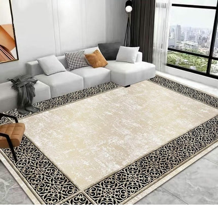 Modern Simple Non-Slip Low Pile Machine Washable Area Rug for Bedroom Area Rug Living Room Rugs